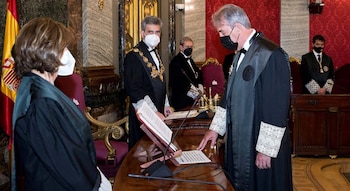 El fiscal Eduardo Esteban durante