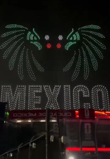 La FIFA organizó un show de drones antes de la inauguración del Mundial 2026.