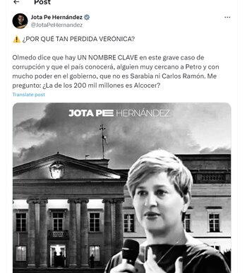 Jota Pe Hernández pregunta si