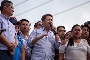 Juan Orlando Herández, presidente de