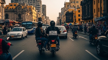 Alertan circulación de mototaxis eléctricas informales en Lima sin controles de seguridad. (Foto: Infobae Perú Visuales IA)