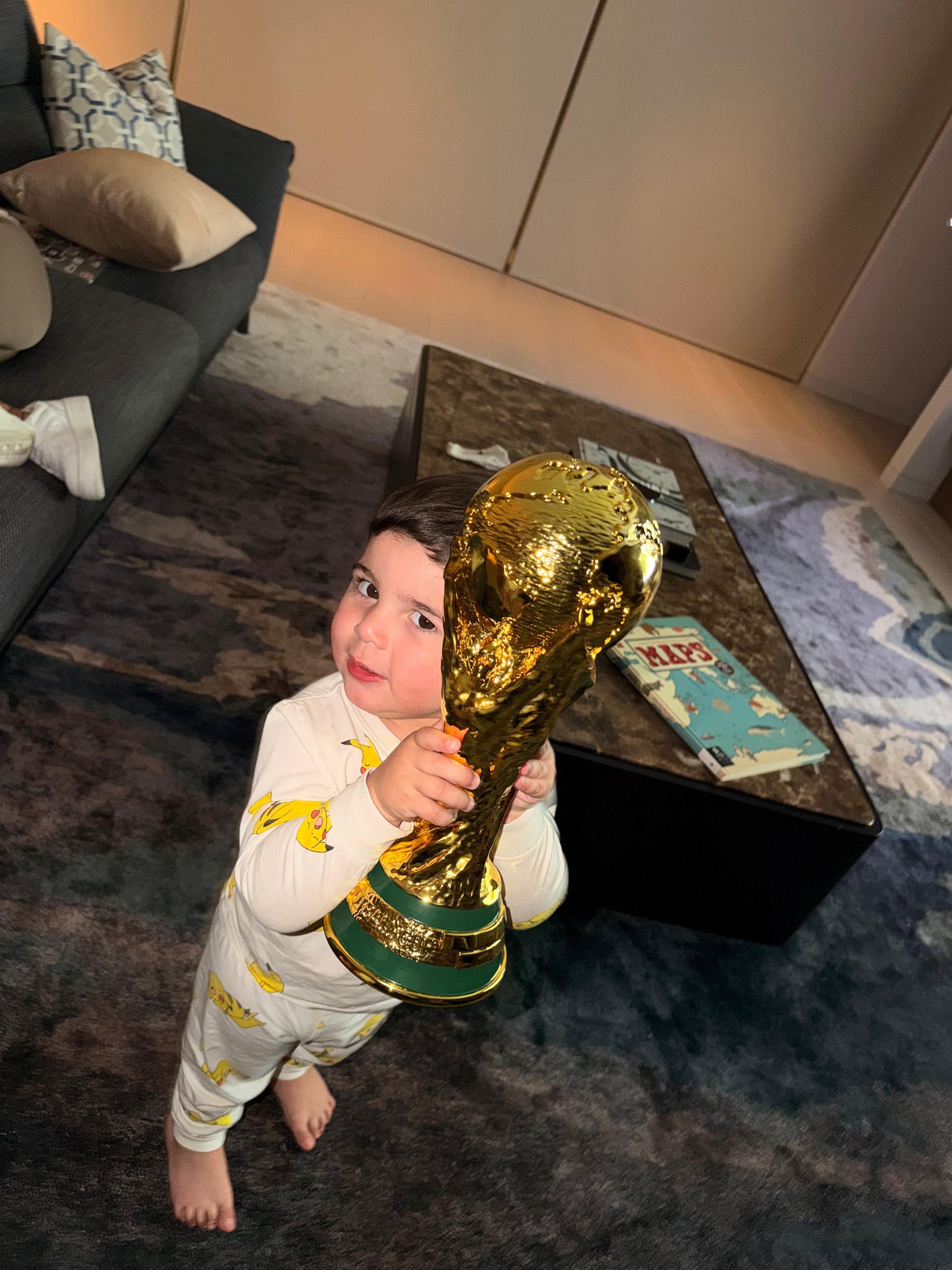 Benja Fernández, feliz con la Copa del Mundo