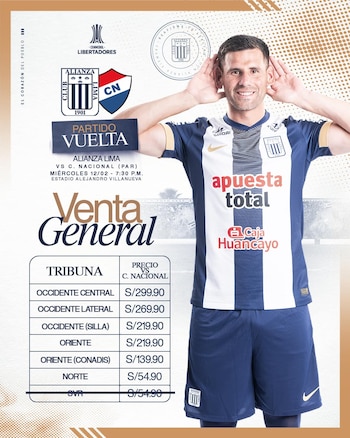 Entradas para Alianza Lima vs