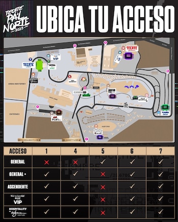 Mapa Tecate Pa'l Norte 2025.