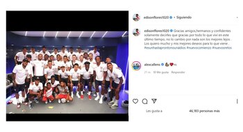 La publicación de Edison Flores