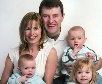 La familia británica McCann. Madeleine