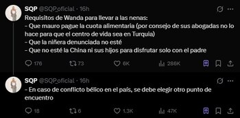 Los requisitos que habría presentado