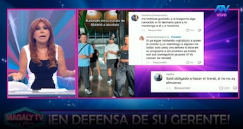 Alejandra Baigorria responde a quienes aseguran que mantiene a Said Palao. Captura: Magaly TV La Firme.
