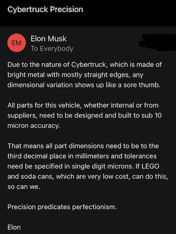 Un email interno del fundador