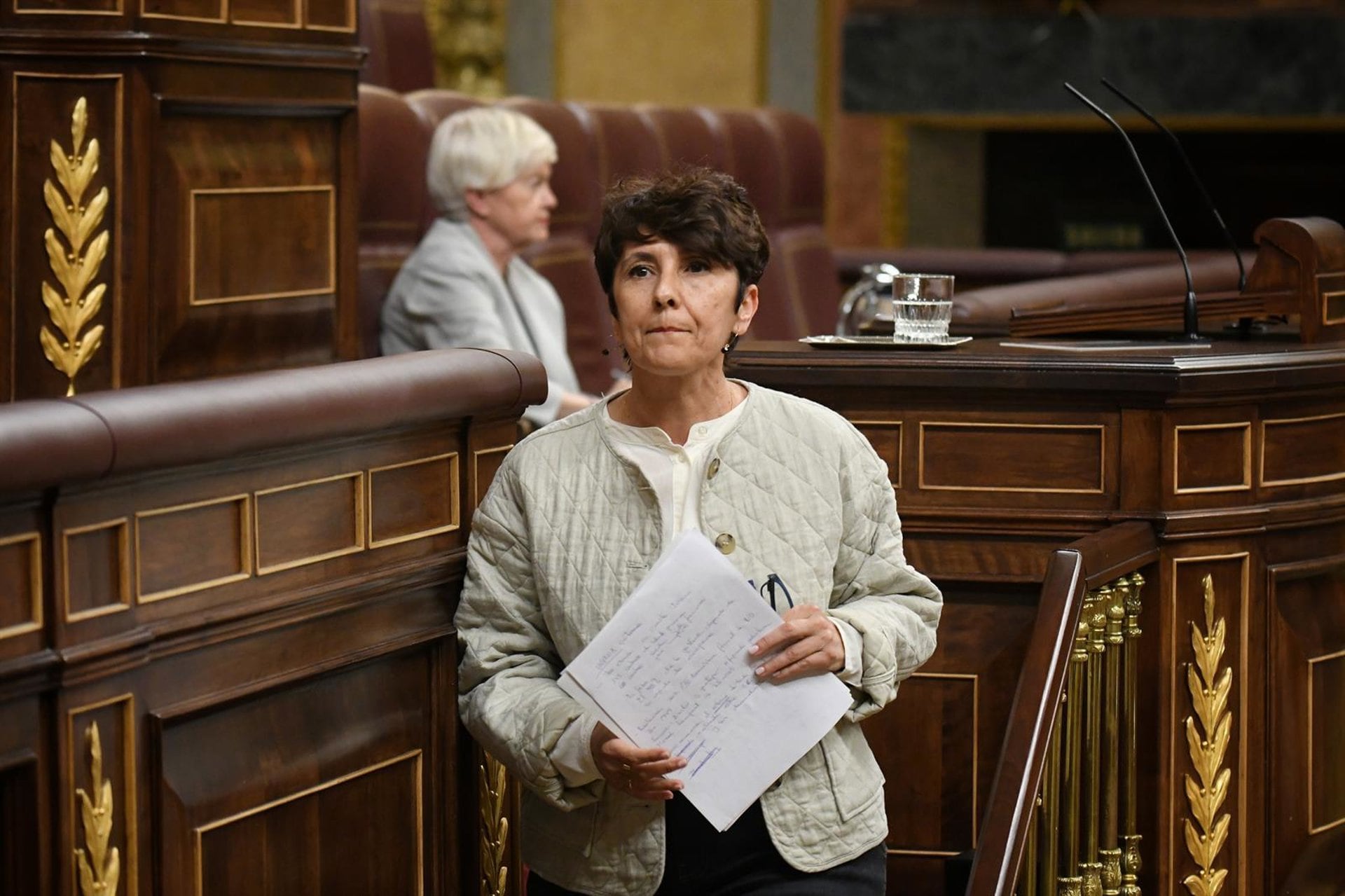 23/04/2024 La diputada del PNV, Maribel Vaquero, durante una sesión plenaria en el Congreso de los Diputados, a 23 de abril de 2024, en Madrid (España). El Congreso de los Diputados ha debatido acerca de: la propuesta del PSOE para incrementar los fondos destinados a la agencia de Naciones Unidas para los refugiados en Palestina (UNRWA); el plan de Vox para expulsar de inmediato a los inmigrantes que entren ilegalmente en España; la proposición de Ley del PP para sacar al lobo del List Listado de Especies Silvestres en Régimen de Protección Especial (LESPRE); o la votación de una moción en la que ERC pide apoyo para una financiación específica para Cataluña similar al concierto y cupo vasco.POLITICA Fernando Sánchez - Europa Press
