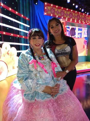 Durante la grabación del programa