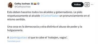 La representante Catherine Juvinao pidió