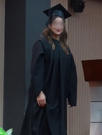 Camila Domínguez se graduó de