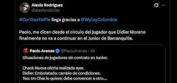 Didier Moreno se iría de