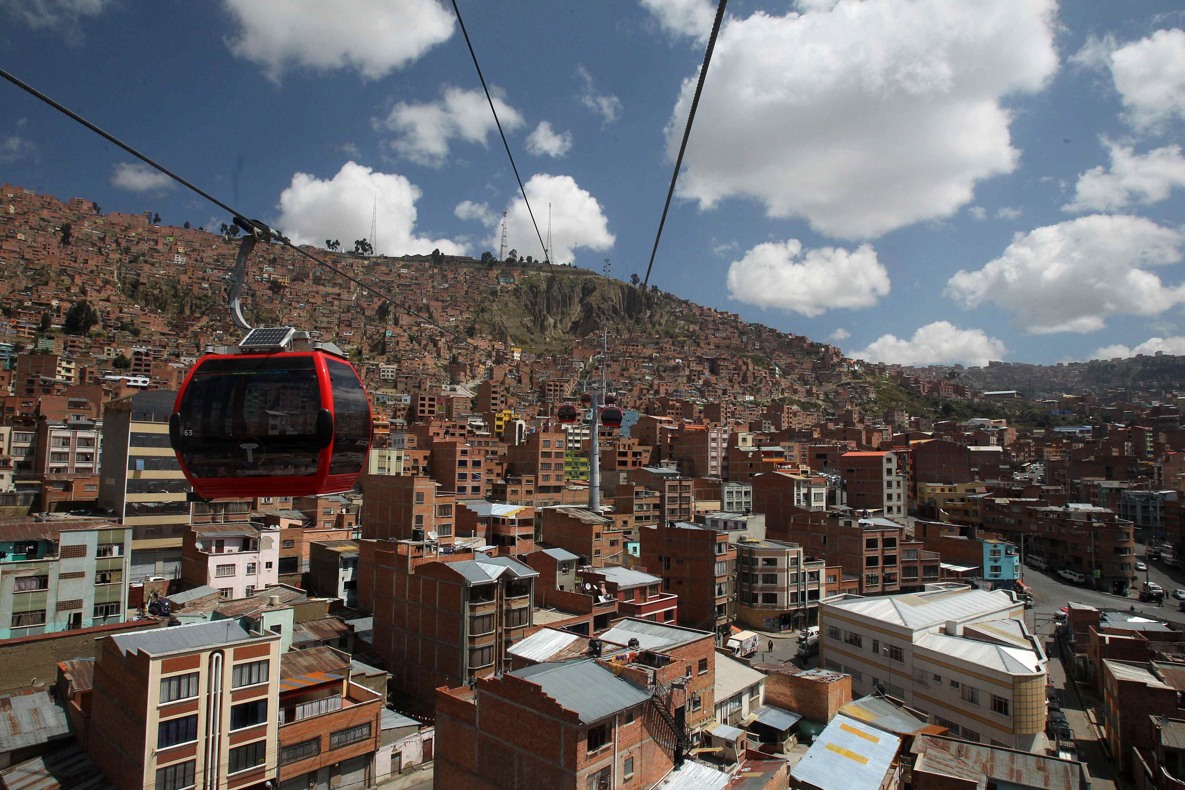 Teleféfico de La Paz (Bolivia). EFE/Martin Alipaz/Archivo