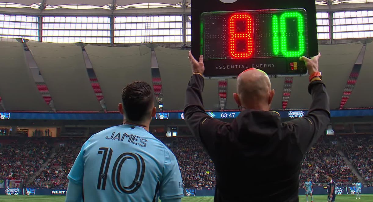 James Rodríguez sumó sus primeros minutos con el Minnesota United en la MLS, el pasado 15 de marzo de 2026 - crédito @MLS/X