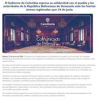 Cancillería de Colombia - crédito Cancillería de Colombia