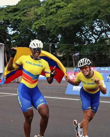 Gabriela Rueda consiguió la única medalla de oro que le faltaba en su carrera profesional como patinadora - crédito Comité Olímpico Colombiano
