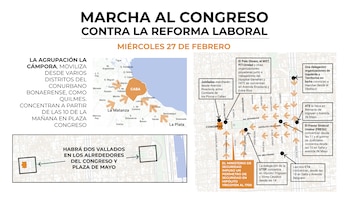 El mapa de la marcha