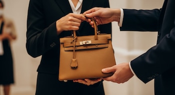 El proceso para adquirir un bolso icónico en Hermès es distinto al de cualquier otro producto de lujo, con acceso restringido y reglas exclusivas para ciertos clientes - crédito visualesIA