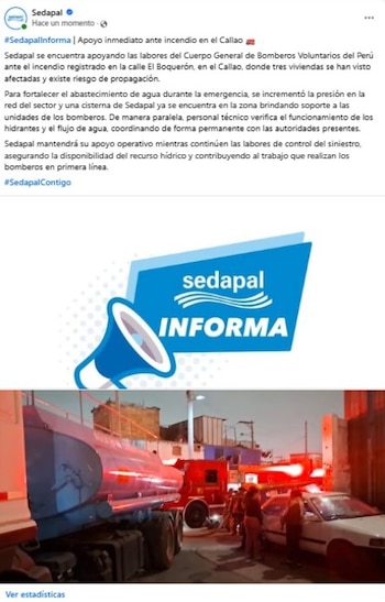 Callao en llamas: el incendio