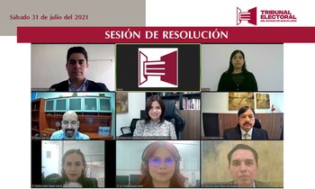 Sesión virtual del TEENL de