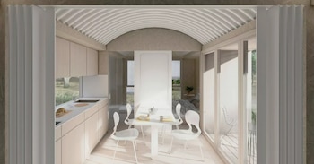 La casa prefabricada Wahbi, vista