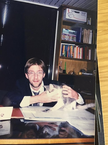 Luis Novaresio en su juventud