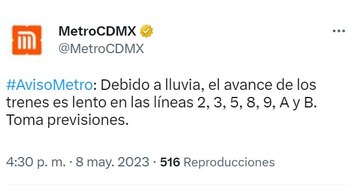 (Twitter/@MetroCDMX)
