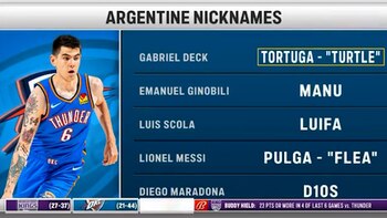 “El Tortuga”: la TV de Estados Unidos explicó el apodo de Gabriel Deck y la placa se hizo viral