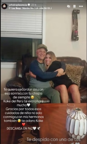 La salsera recordó a su tío Koke como un hombre de sonrisa constante y gran alegría. IG