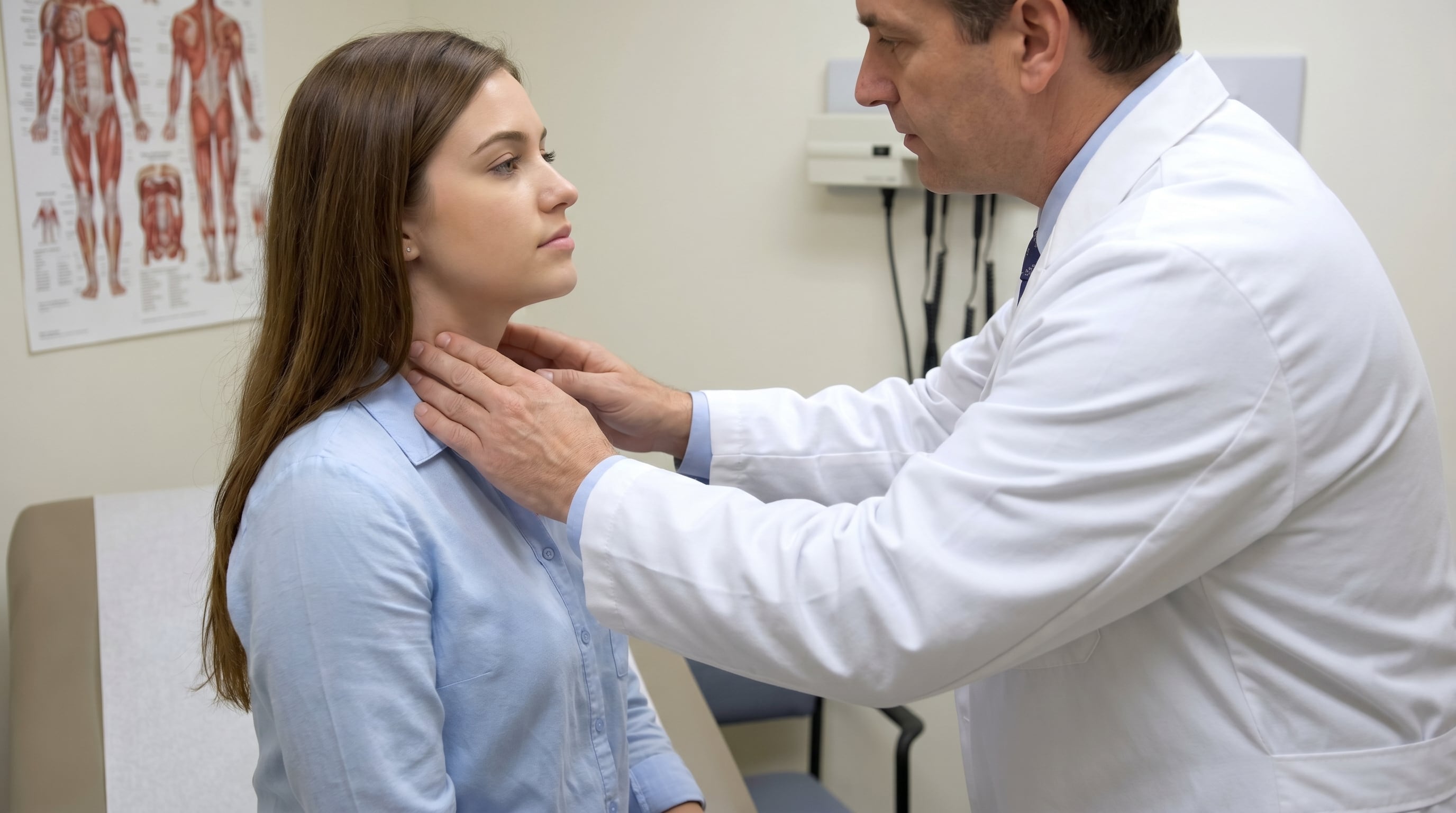 La tiroides es una glándula endocrina ubicada en el cuello, produce hormonas esenciales para regular funciones metabólicas y vitales (Imagen Ilustrativa Infobae)