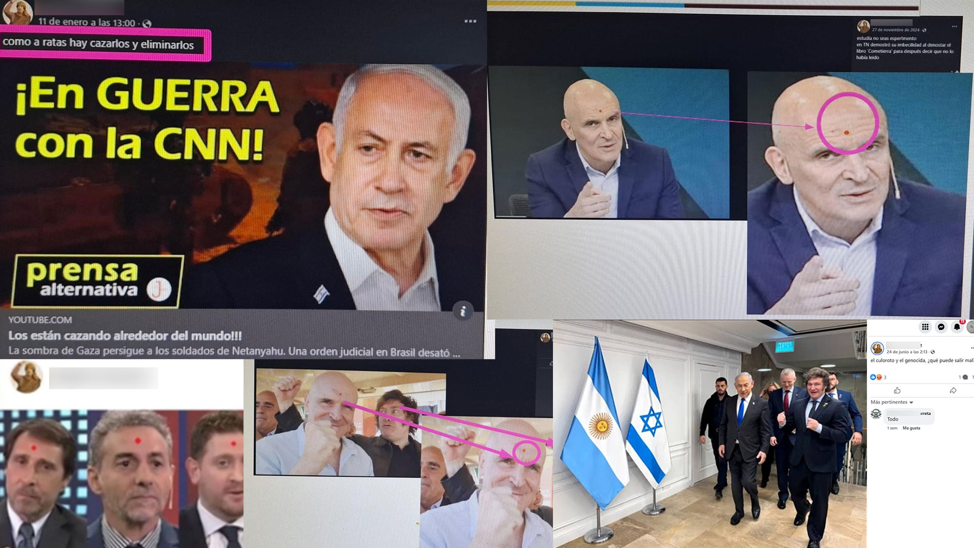 Las publicaciones del detenido en Chaco