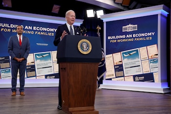 El presidente Joe Biden habla