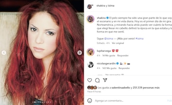 En sus redes sociales, Shakira