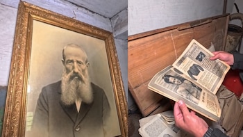 Algunos de los tesoros encontrados en las casas de la aldea de Asturias. (Youtube/@hilux_aventura)