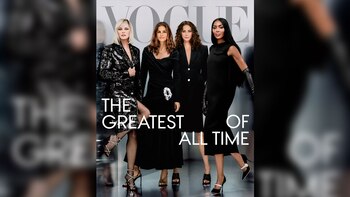 Cuatro supermodelos en la tapa