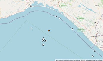 Temblor reportado en Chiapas.
(SSN)