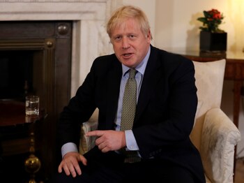 Johnson en la reunión con
