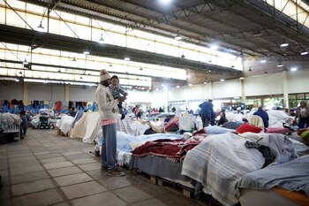 El migrante haitiano Jhony Leconte