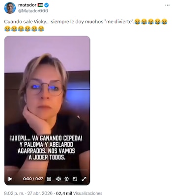 Mensaje irónico de Matador a Vicky Dávila en X desató debate en redes - crédito @Matador000/X