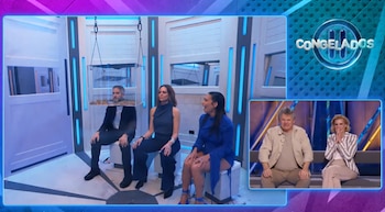 Roberto Leal, Eva González y Lorena Castell en 'Congelados'. (laSexta)