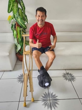 Roberto Alfaro, el reconocido payaso salvadoreño "Cocolito", sufrió un grave deterioro en su salud en 2022 debido a la diabetes que padece desde hace más de 20 años (Cortesía ITR).