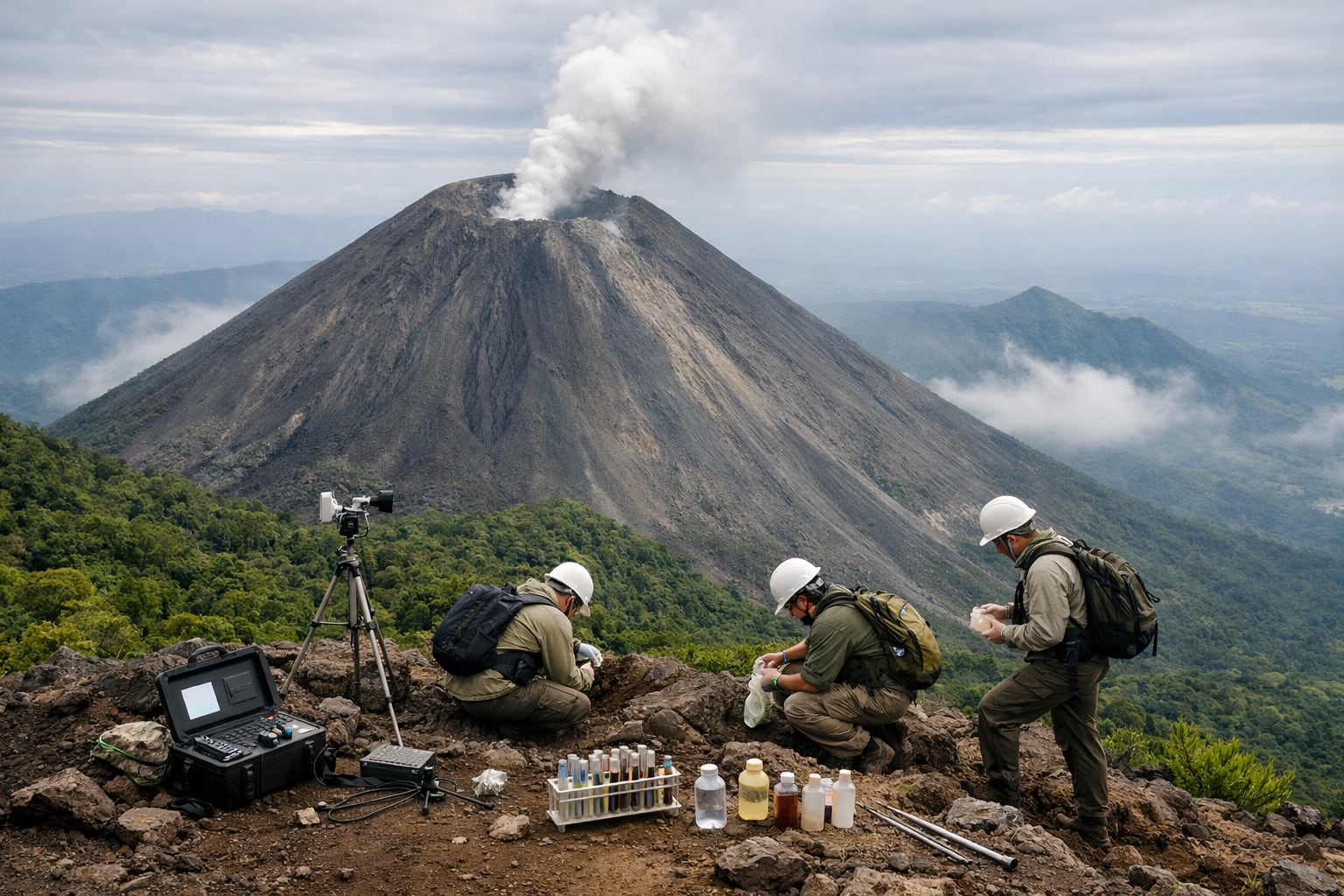 Un equipo internacional del USGS y el Ministerio de Medio Ambiente salvadoreño impulsó la preparación ante desastres volcánicos en El Salvador. (Imagen Ilustrativa Infobae)
