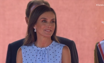 La reina Letizia, durante la