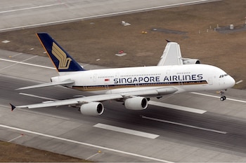 Avión de Singapore Airlines (Wikimedia).