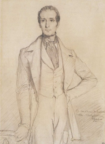 Retrato de Lamartine par Théodore