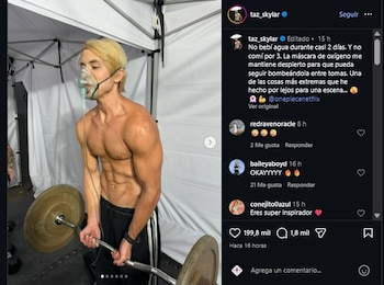 Taz Skylar tenía que usar