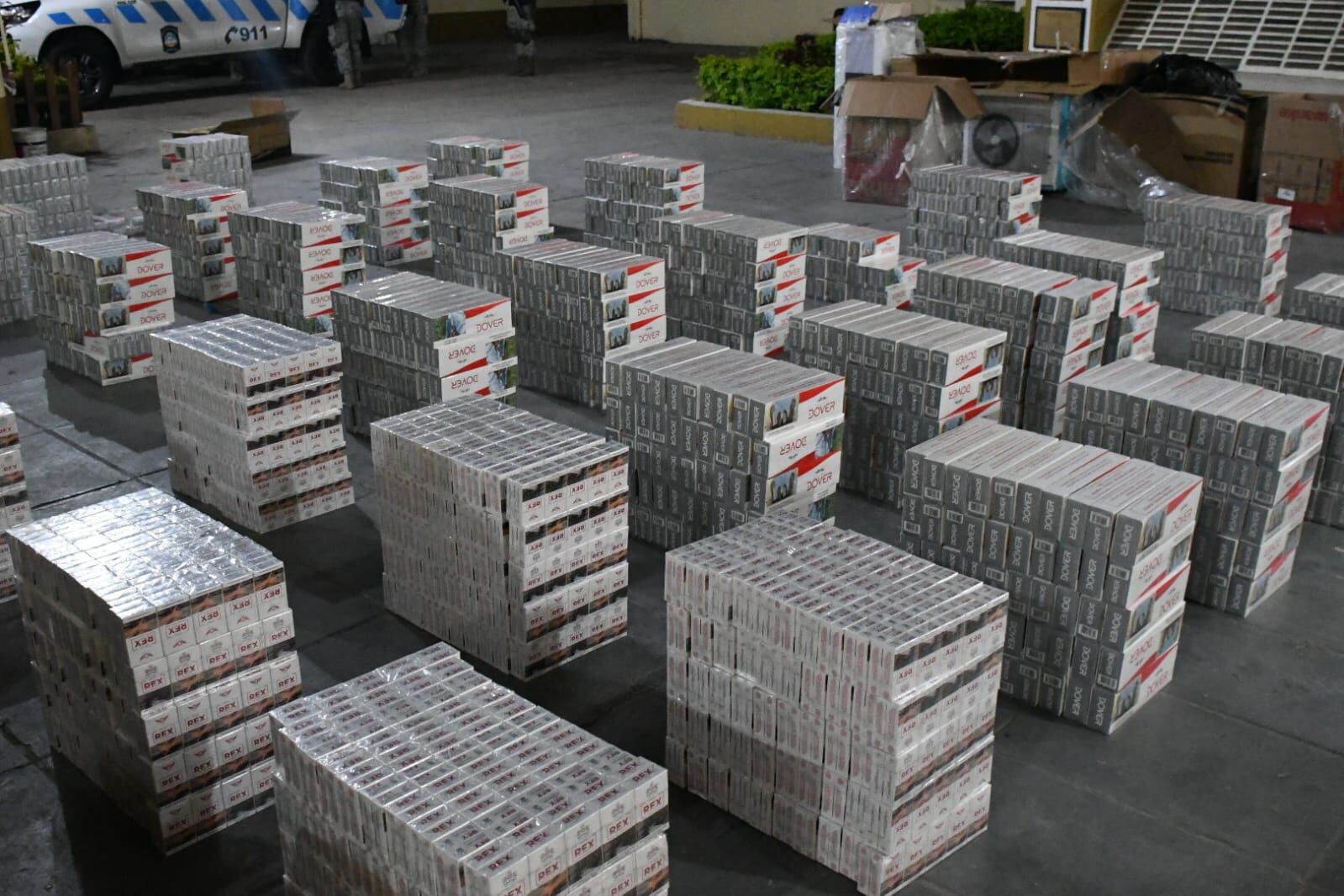 Parte del cargamento secuestrado