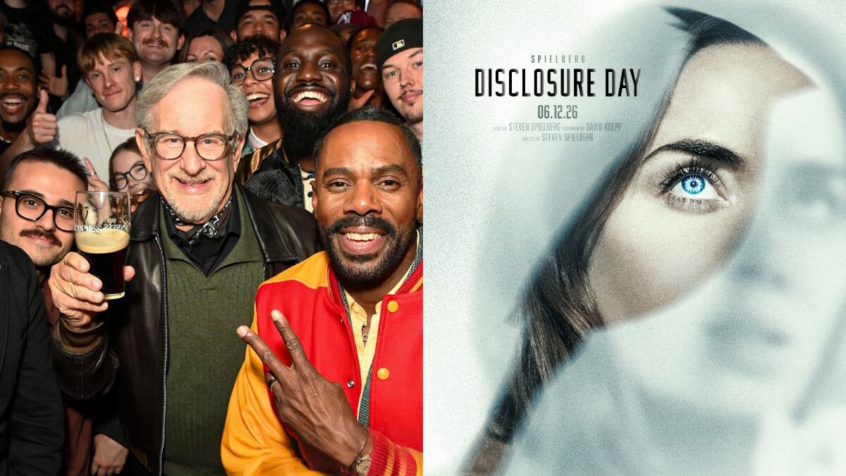 Steven Spielberg se presentó en un pub para celebrar el estreno de